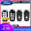 New 2026 Car Sticker For Ford Zinc Alloy Car Smart Key Case Cover Keyless Shell for Ford Fusion Mustang Kuga Ecosport Explorer F