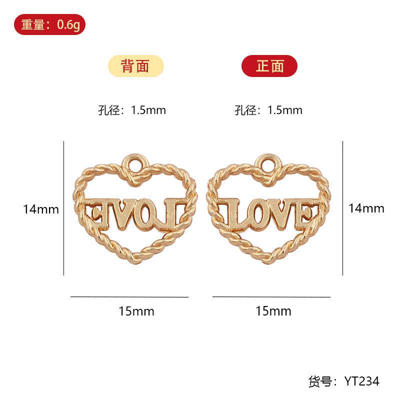 YT zinc alloy oil dripping small pendant, bracelet pendant, Christmas zinc alloy small size pendant