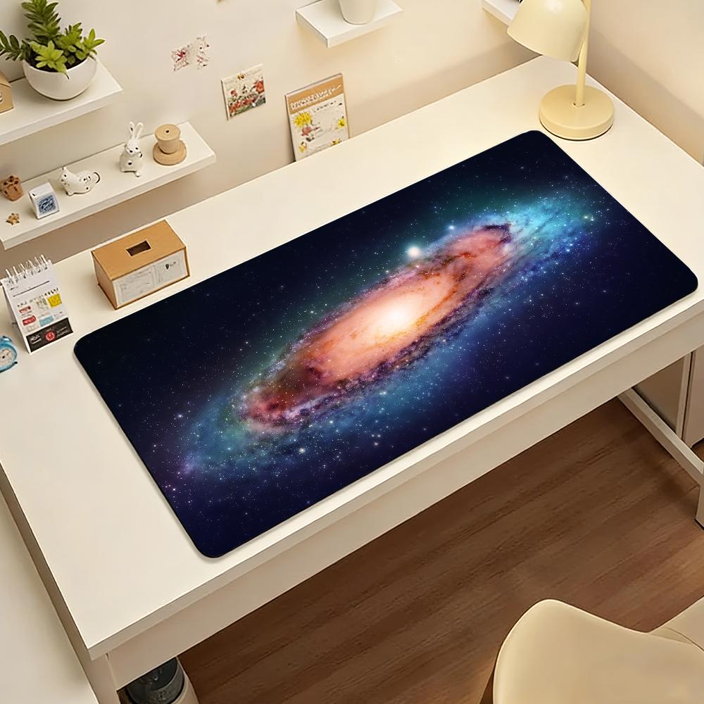 Galaxie Mauspads Rutschfeste Verriegelungskante Schreibtischunterlage PC Laptop Zubehör Gummi Büro Tastatur Großes Spiel XXL Teppich