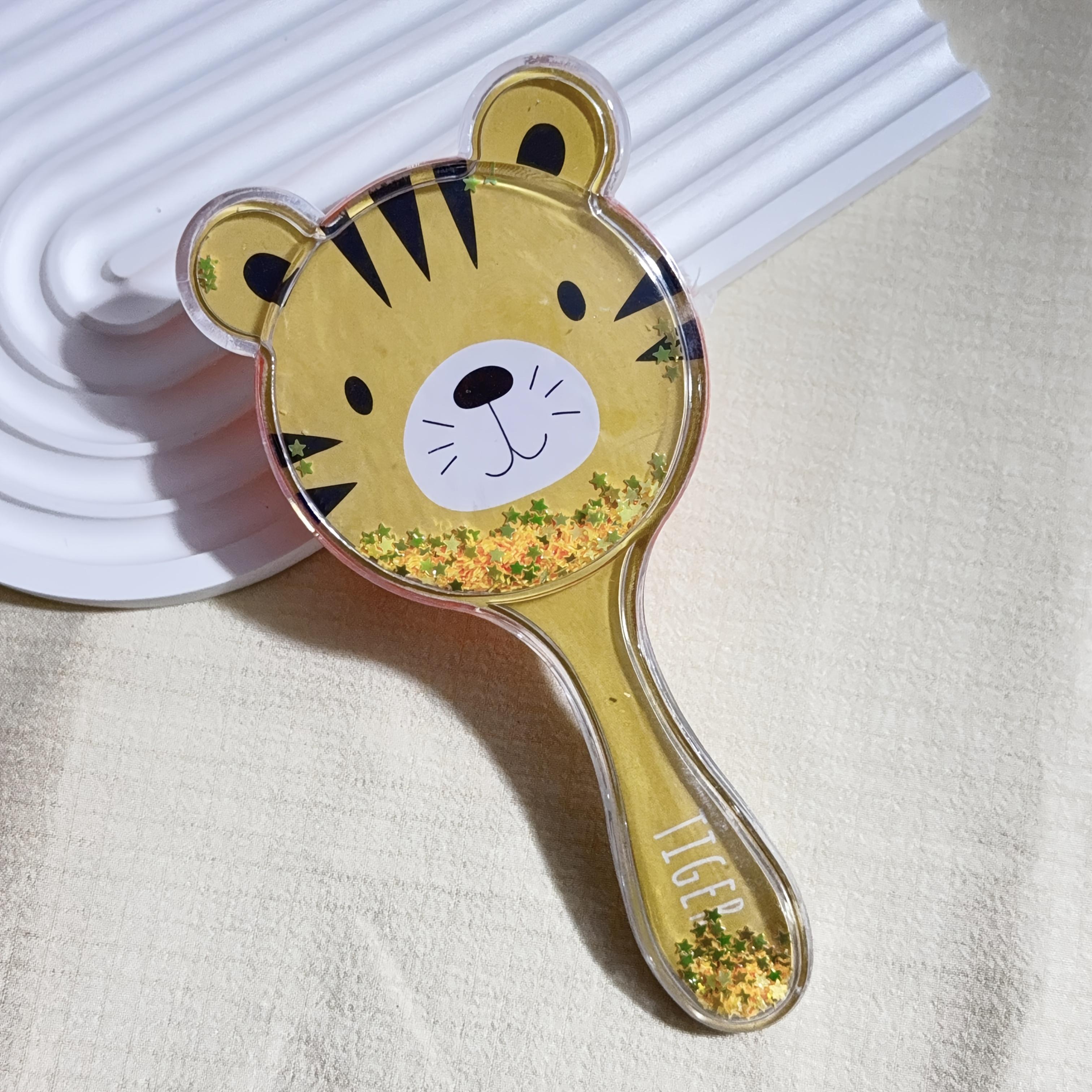 

Adorable Bear Head Style Animal Pattern Little Tiger Panda Teddy Bear Hair Comb, Best Gift for Others жёлтый