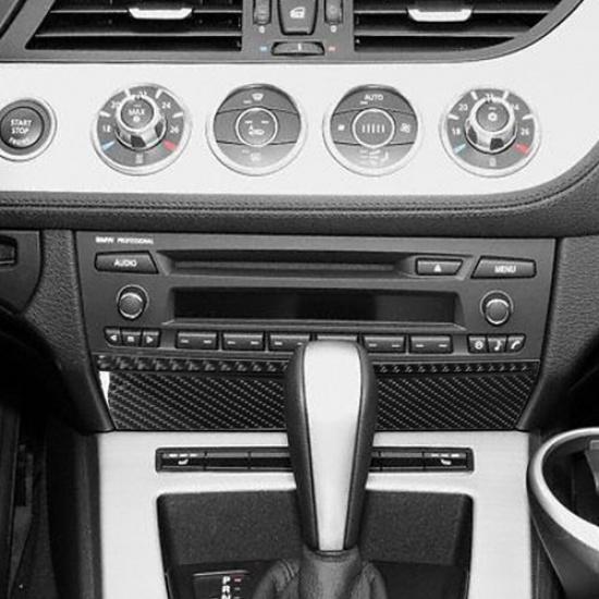2Pcs For BMW Z4 E89 2009-16 Carbon Fiber Interior Below Radio Console Cover Trim