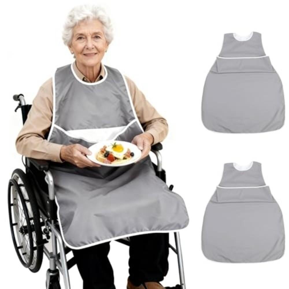 Oil Proof Adult Bibs Waterproof Saliva Towel Saliva Wipes Mealtime Bib Senior Citizens