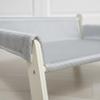 Cat Dog Lounge Chair Breathable Sturdy Wood Pet Sofa Wooden Pet Suspended Bed Easy Assembly Wooden Frame Kitty Bed Portable