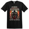 Fire Fighter T Shirt Retro Vintage Rescue Gear Graphic First Responder Tee