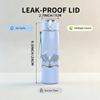 1PC White Eagle Wing Minimalist Silhouette Print 750ml Portable Sports Water Bottle Leakproof Gym Outdoor Travel Drink Cup