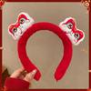 Mascot Snake Year Hairband Plush Cartoon Headband Good Luck New Year Hair Hoop  Party