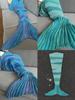 Acrylic Striped Mermaid Blanket For Home Office And Lounge Decor
