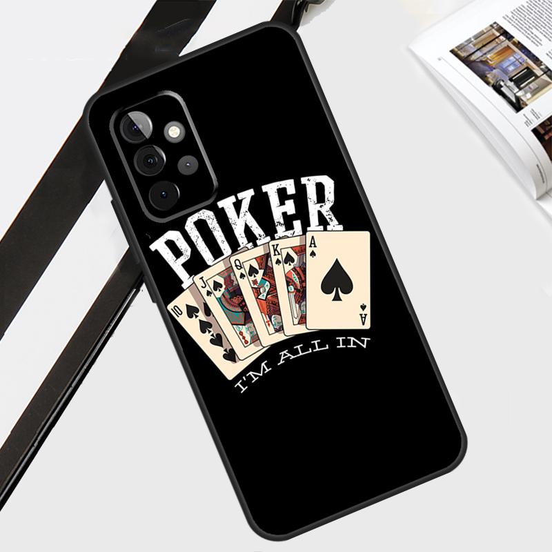 Poker Cards Case For Samsung Galaxy A56 A36 A26 A16 A06 A54 A34 A14 A12 A22 A32 A52 A13 A53 A15 A35 A55