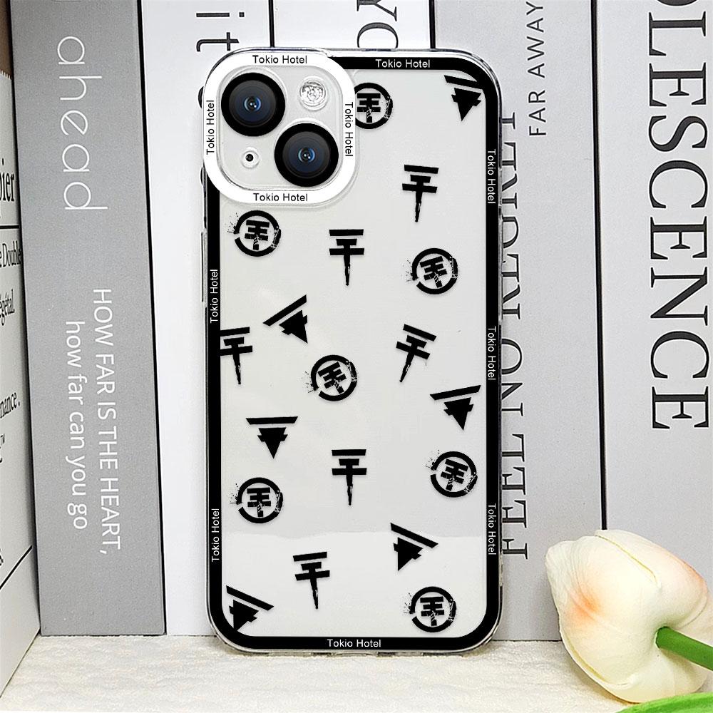 

Чехол для телефона T-tokio Hotel для IPhone 16 15 14 13 12 Mini 11 Pro Max X XS 7 8 Plus Мягкий прозрачный чехол Певец Том Билл Каулиц Fundas iPhone 13