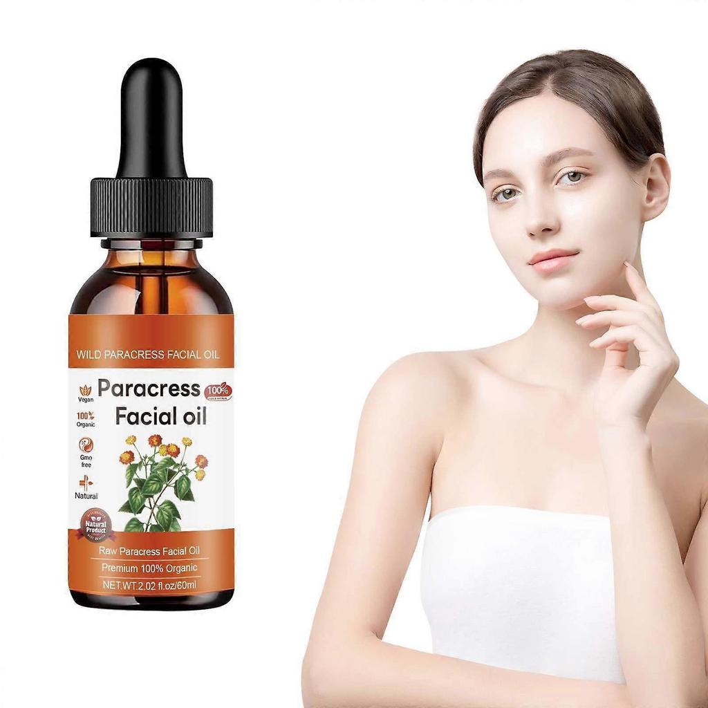 Paracress Facial Oil, Paracress Facial Organic Serum,Firm and Anti-Wrinkle Paracress Oil For Face, Smooth Fine Lines And Wrinkles