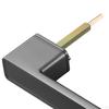 Door Handle Knob with Key Elegant Square Accessories Lever Lock for Bedroom Home