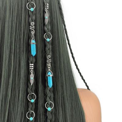 10pcs Dread Locks Hollow Out Hair Ring Star Moon Hair Braid Tubes Dreadlocks Beads  Hair Jewelry