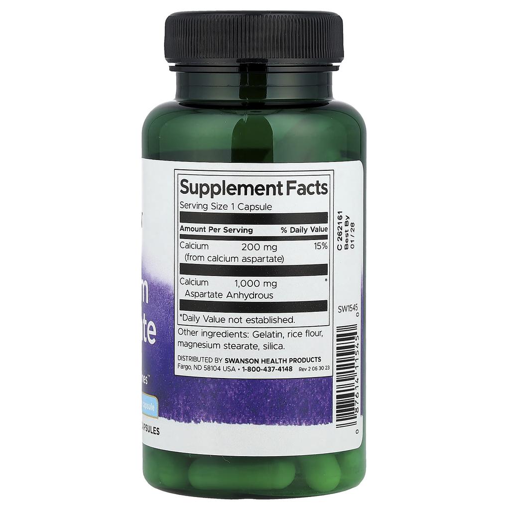 Calcium Aspartate, 60 Capsules