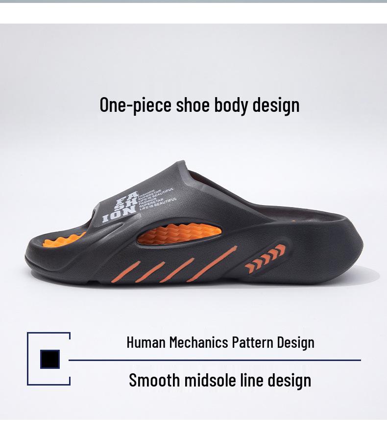 Men's Summer Trendy EVA Soft Sole Beach Slippers - Stylish Outdoor Sports and Women's Painted Coconut Sandals