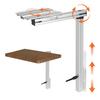 Removable RV Table Leg Accessories Table Top Adjustable Aluminum Alloy RV Adjustable Table Leg 360° Table Leg Bracket for Yachts