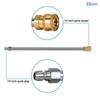 High-Quality 1PC 30/35cm Stainless Steel Pressure Washer Extension Wand With Quick Connect (1/4 Inch) – Heavy-Duty Upgrade