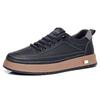 Men's shoes 2025 men's sports and leisure leather shoes breathable soft baseplate shoes business foot set