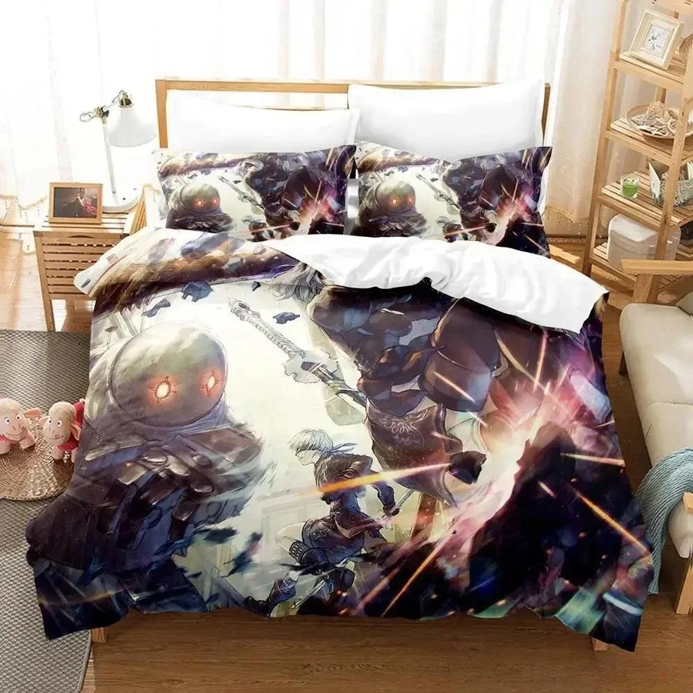 Nier Automata Bedding Set For Bedroom Soft Modern Bedspreads Comefortable Kids Duvet Cover Quilt Cover And Pillowcase