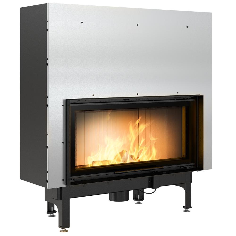 Steel fireplace KRATKI NADIA 14 kW Ø 200 Lift-up