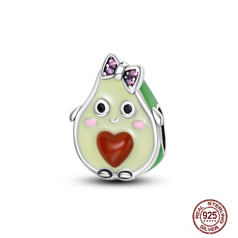 Charms Fit Pendant Copper Original Bracelet Luminous Firefly Butterfly Turtle Feather Blue Eyes Beads Diy Clip Jewelry Gifts