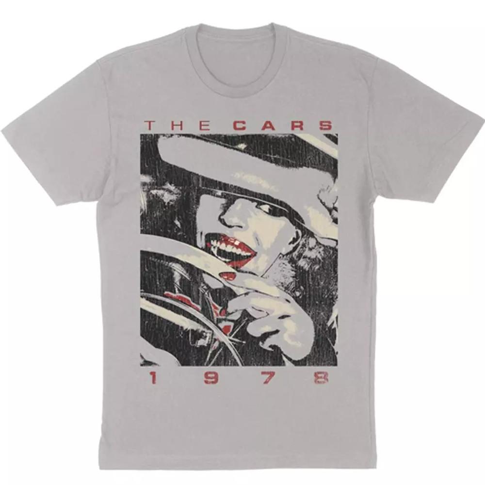 

The Cars band 1978 Gray Short Sleeve T Shirt FUll Size S-5XL Unisex T-Shirt L