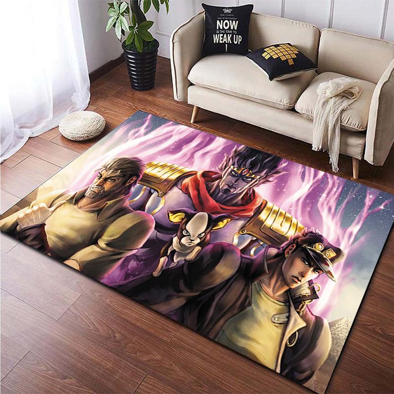 Jojo's Bizarre Adventure Carpet for Living room,Non Slip BATHROOM mat,Portable Lightweight Picnic Mat,bedroom Decor Rug