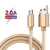 High Quality 2A Durable Braided Fast Charging Pure Copper Micro-USB Type-C Data Cable 1m/2m for Computer & Printer