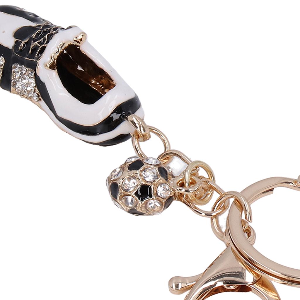 Rhinestone Keychain Cute Exquisite Sneaker Shape Bag Purse Decorative Pendant Ornament Accessories