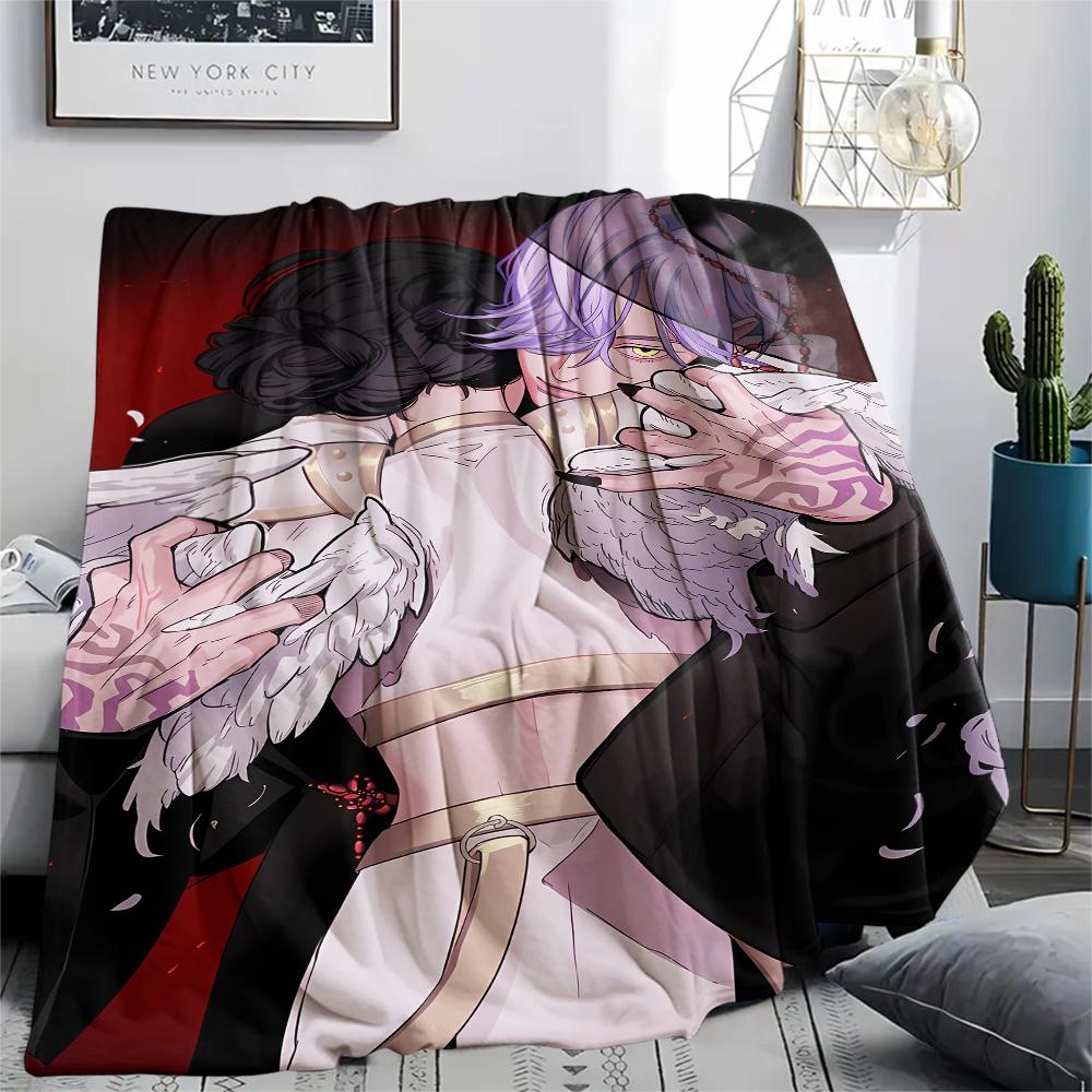 1 Stück Kpop Dämonenjäger Druck Flanelldecke, Hohe Qualität für alle Jahreszeiten, Heimdekoration, Wärme und Komfort, Perfekt für Weihnachtsgeschenke