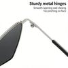 Retro Cat-Eye-Shaped Fashionable Sunglasses Triangle Frame Outdoor Sun Protection Glasses Fishing Sunglasses for Women Gift