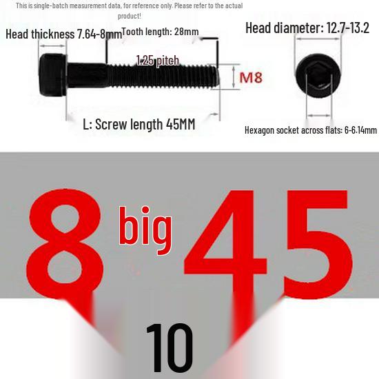 High-Strength Grade 12.9 Internal Hex Head Screws M1.4-M20