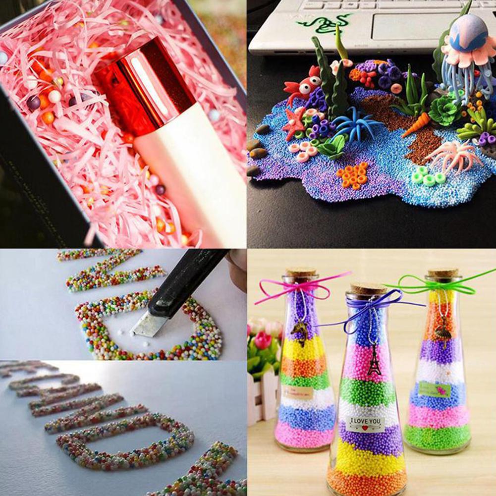 Multicolour Assorted Filler Foam Mini Beads Balls Mixed Crafts Polystyrene Handicraft DIY Material