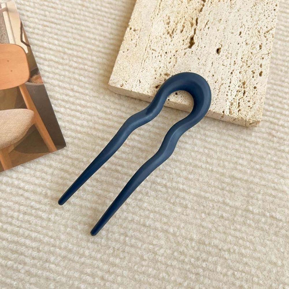 Resin Hairpin U-Shaped Hair Bun Elegant Hair Styling Tools  for Women Girls