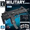 Bloques de construcción de subfusil MP7 pueden disparar balas puzzle de montaje modelo niño entusiasta de armas militares regalo 98k juguete