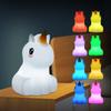 Penguin, Fox, Owl, Monkey Small Night Light: Novel and Unique Silicone Lamp, Creative Ambient Color-Changing Light