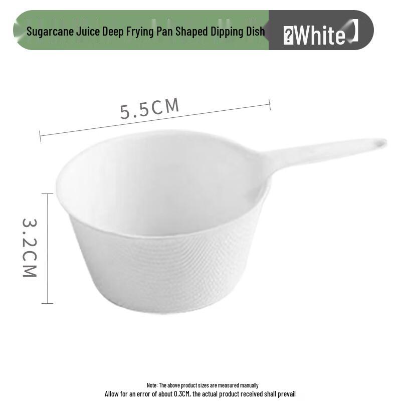MOLUONA Biodegradable Sugarcane Pulp Dipping Dishes