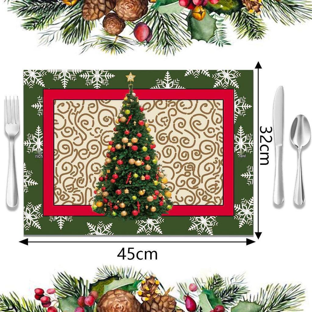 Bestselling Christmas Table Mat: Versatile Heat-Resistant Decorative Placemat