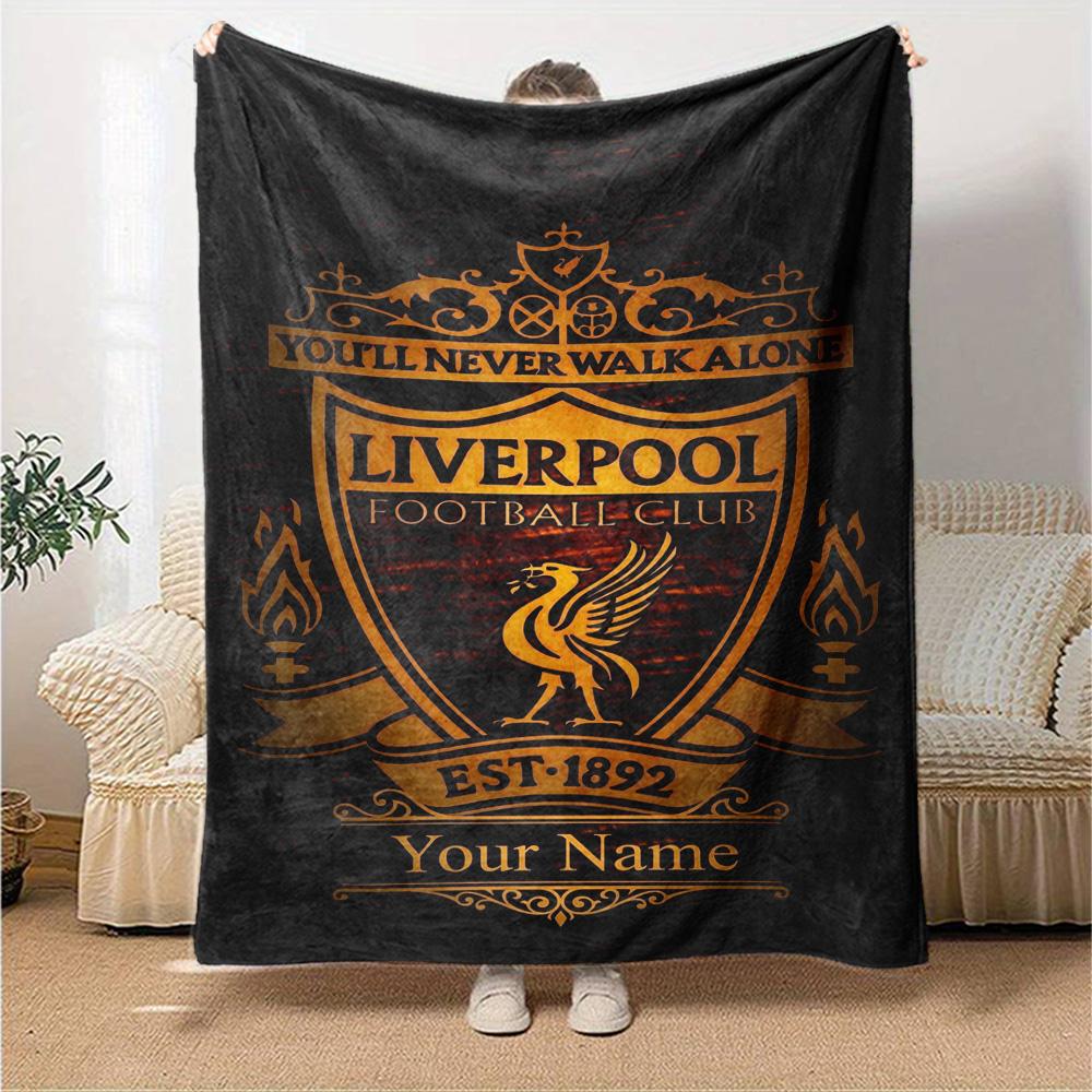 Liverpool Gepersonaliseerde Textiel Deken Multifunctionele Gepersonaliseerde Deken Zacht Warm Gezellig Plaid Voor Bank Kantoor Zee Strand Bed Vier Seizoenen Multifunctioneel