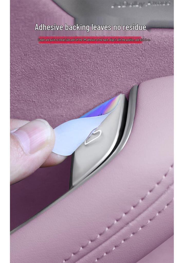L60 Car Door 3D Gel Button Stickers - Anti-Scratch Warning Decals