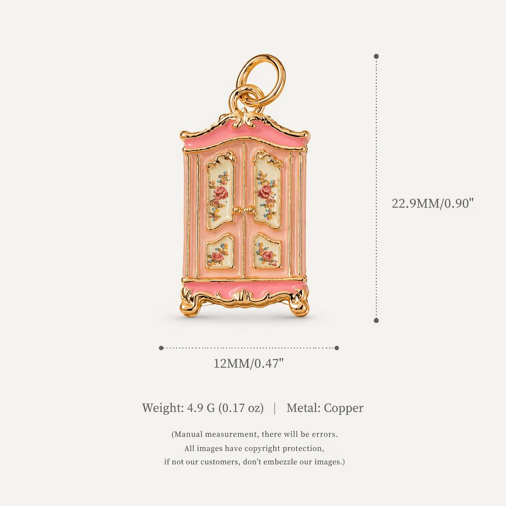 YML&Vintage Mini Furniture Pendants, Bathtub, Sofa, Vanity, Fireplace, DIY Alarm Clock, Charm Bracelet, Necklace Accessories