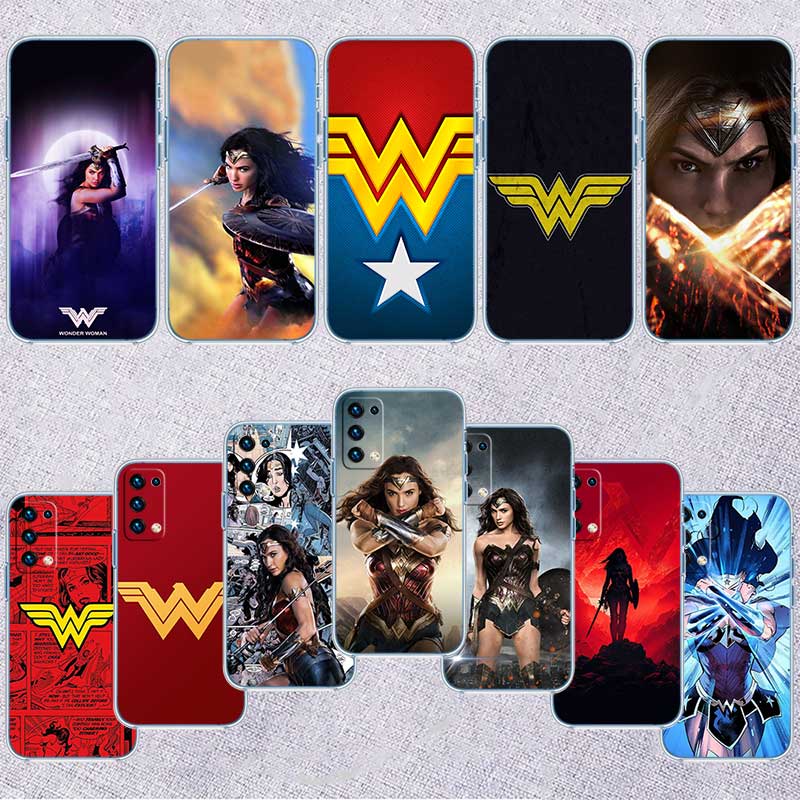 RE64 Wonder Woman Transparent Phone Case for Motorola Moto G7 G8 G9 G84 G85 G73 G24 G15 Z2 Play Power Plus