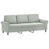 Vidaxl 4-Cz. Relaxation Set With Cushions, Light Grey, Velvet
