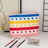 Girl Korean Style Large Capacity Cosmetic Bag Checkered Floral Cartoon Makeup Bags Women Clutch Bag Travel Cosmetic Organizer