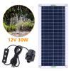 19W 800L/H Solar Panel Water Pump Watering System PET Solar Panel Fountain with Adjustment Switch Solar Panel Pump Kits for Pond