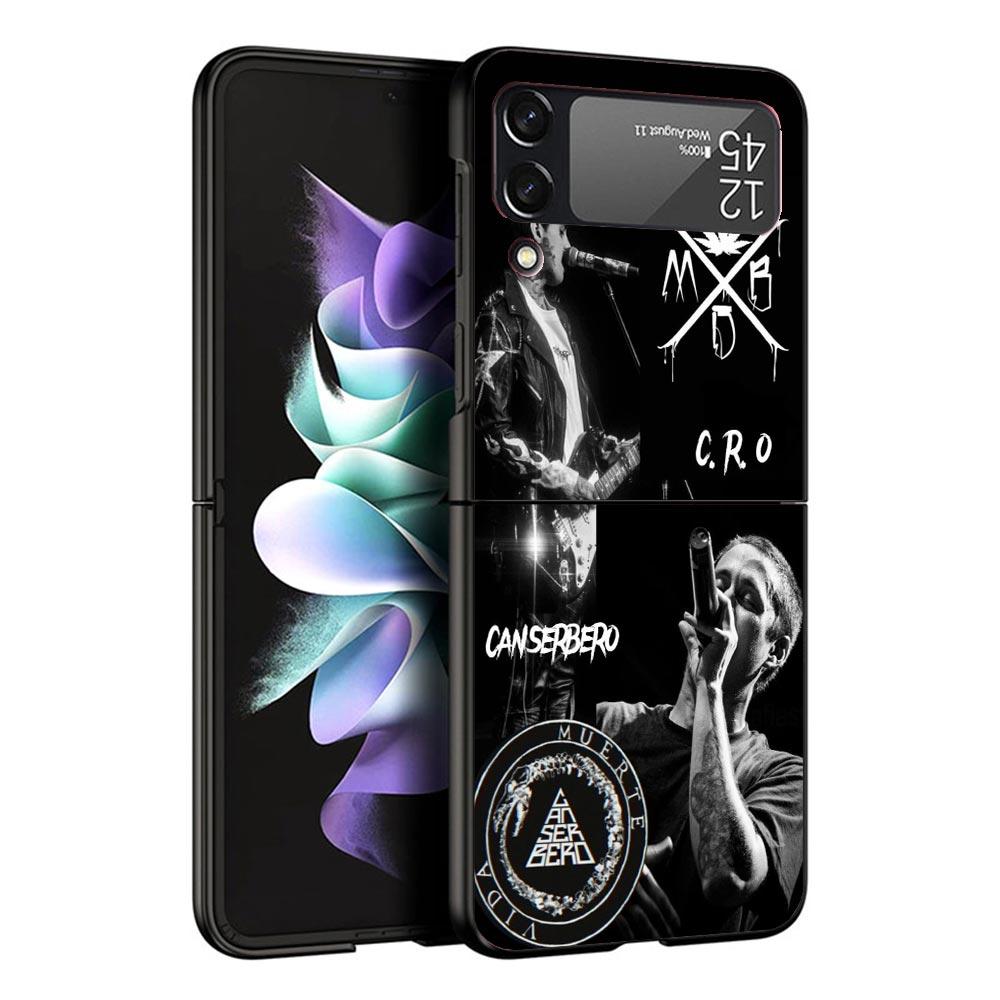 Residente C-Canserbero Case For Samsung Galaxy Z Flip 7 6 5 4 3 z Flip7 Flip6 Flip5 Flip4 5G Phone Cover Flip3 Folding Coque