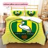 ADO Den Haag Pattern Bedding Quilt Set  Home Decoration  Gift (1 * Duvet Cover + 2 * Pillowcase  Without Core)