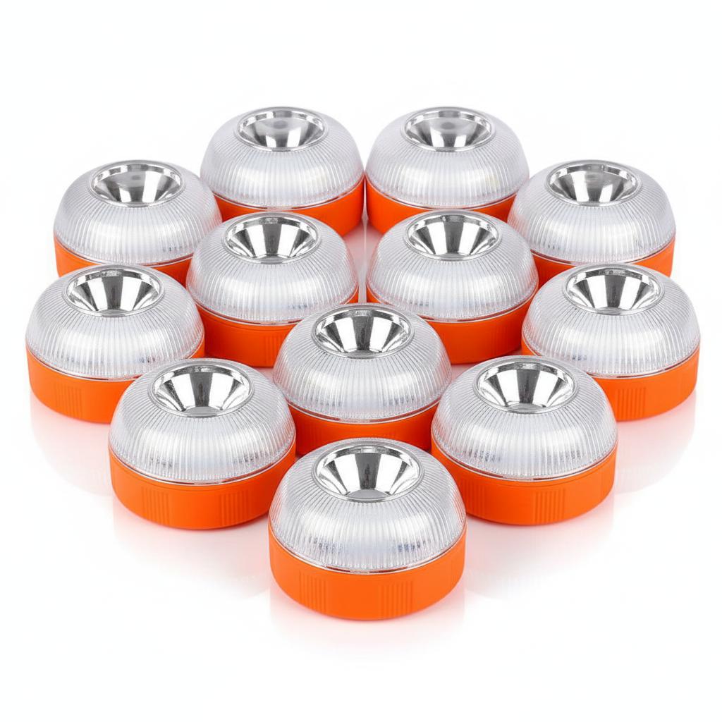 1/2/3/4/5/10/12PCS USB Rechargeable V16 Magnetic Rechargeable Magnetic Induction Strobe Lights LED Car Emergency Beacon Light