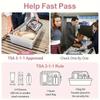 Portable Transparent Toiletry Handbag Waterproof Single-Sided Print USB Storage Bag PVC Zipper Essentials Organizer Travel Use