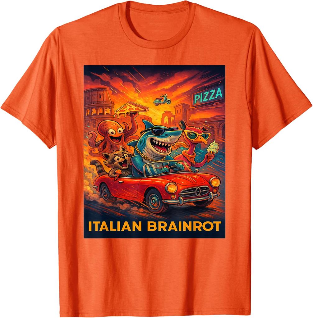 Italian Brainrot Trendy Viral Internet Meme Unisex T-Shirt 3