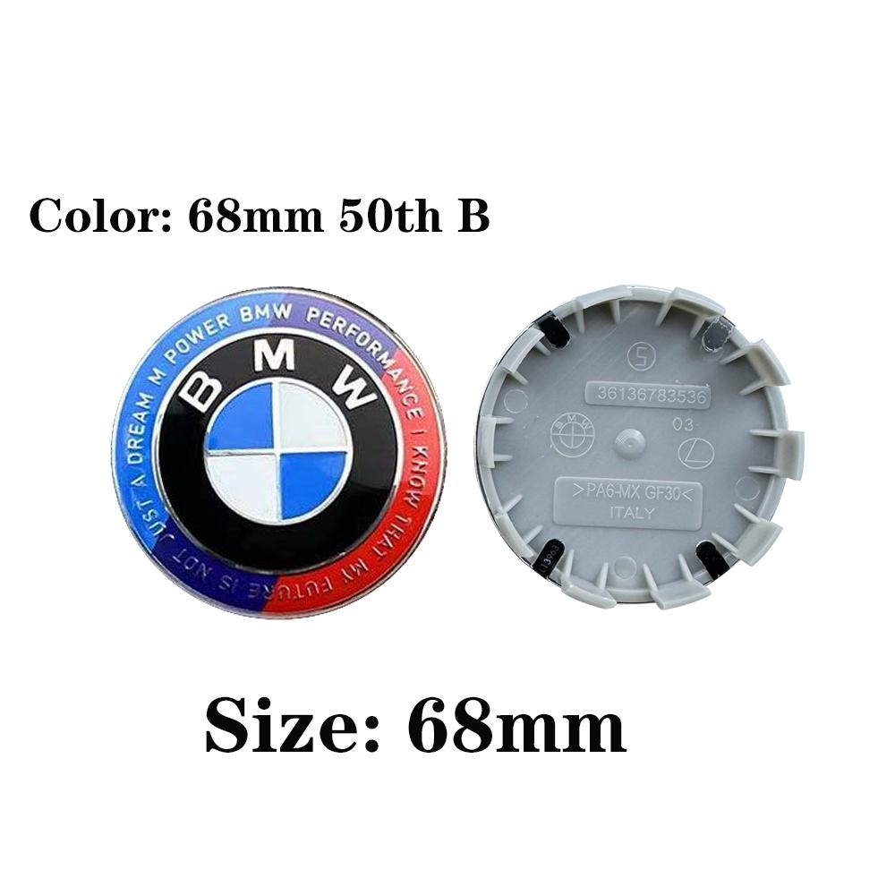 VGOP5 56mm68mm4pcs 10 Pin For mini bmw50th Anniversary Car Wheel Hub Center Cover Rim Caps Badge Emblem Logo Auto Exterior Accessories
